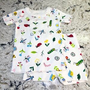 Hanna Andersson Floral Bug Pajama Set